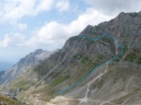 Η διαδρομή που ακολουθήσαμε όπως φαίνεται από το πλάι